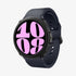 ACS06394 - Galaxy Watch 6 Classic (47mm) Case Liquid Air in matte black showing the front